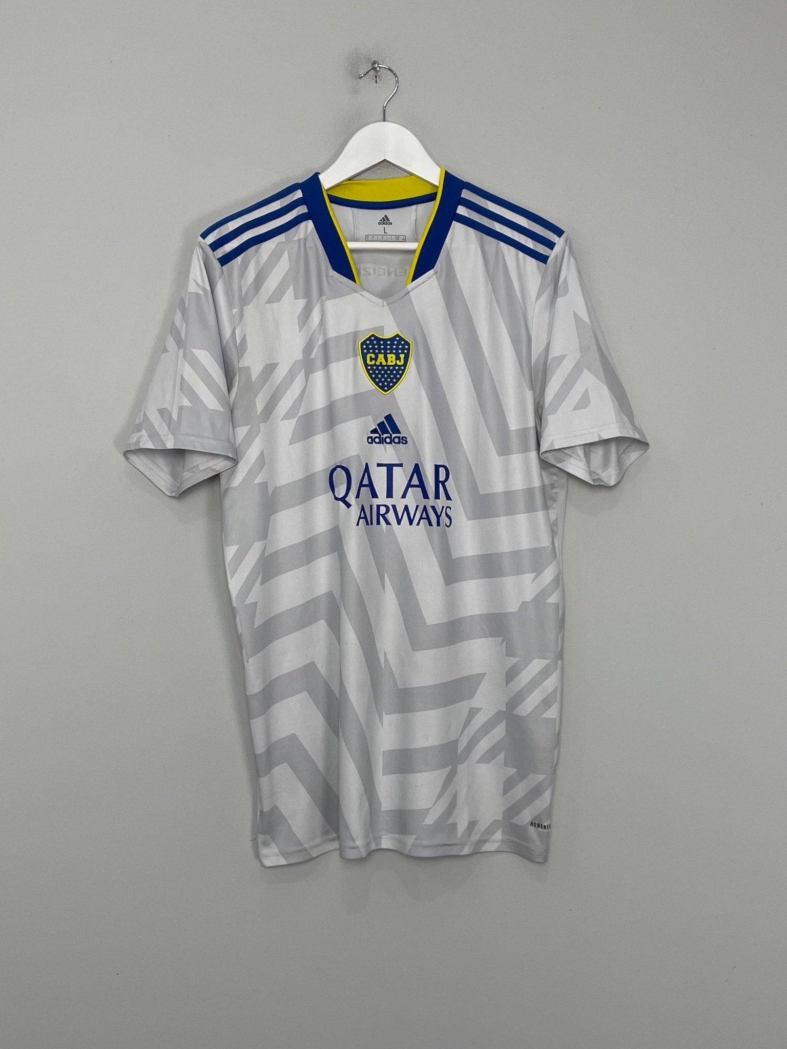 Shop 2021/22 BOCA JUNIORS SALVIO #11 AWAY SHIRT (L) ADIDAS, classic football shirts, vintage football shirts & retro soccer jerseys at Cult Kits
