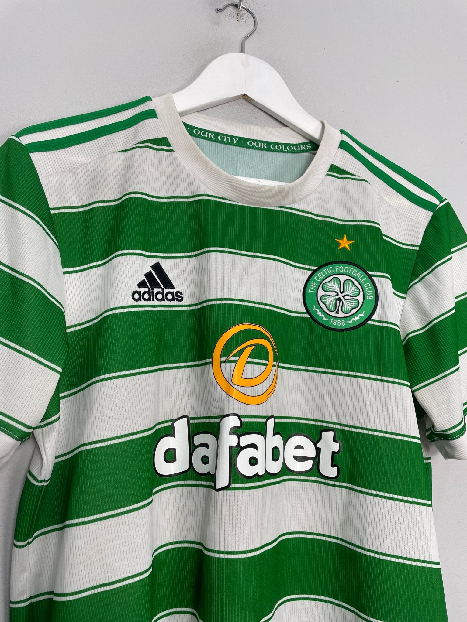 Shop 2021/22 CELTIC HOME SHIRT (M) ADIDAS, classic football shirts, vintage football shirts & retro soccer jerseys at Cult Kits
