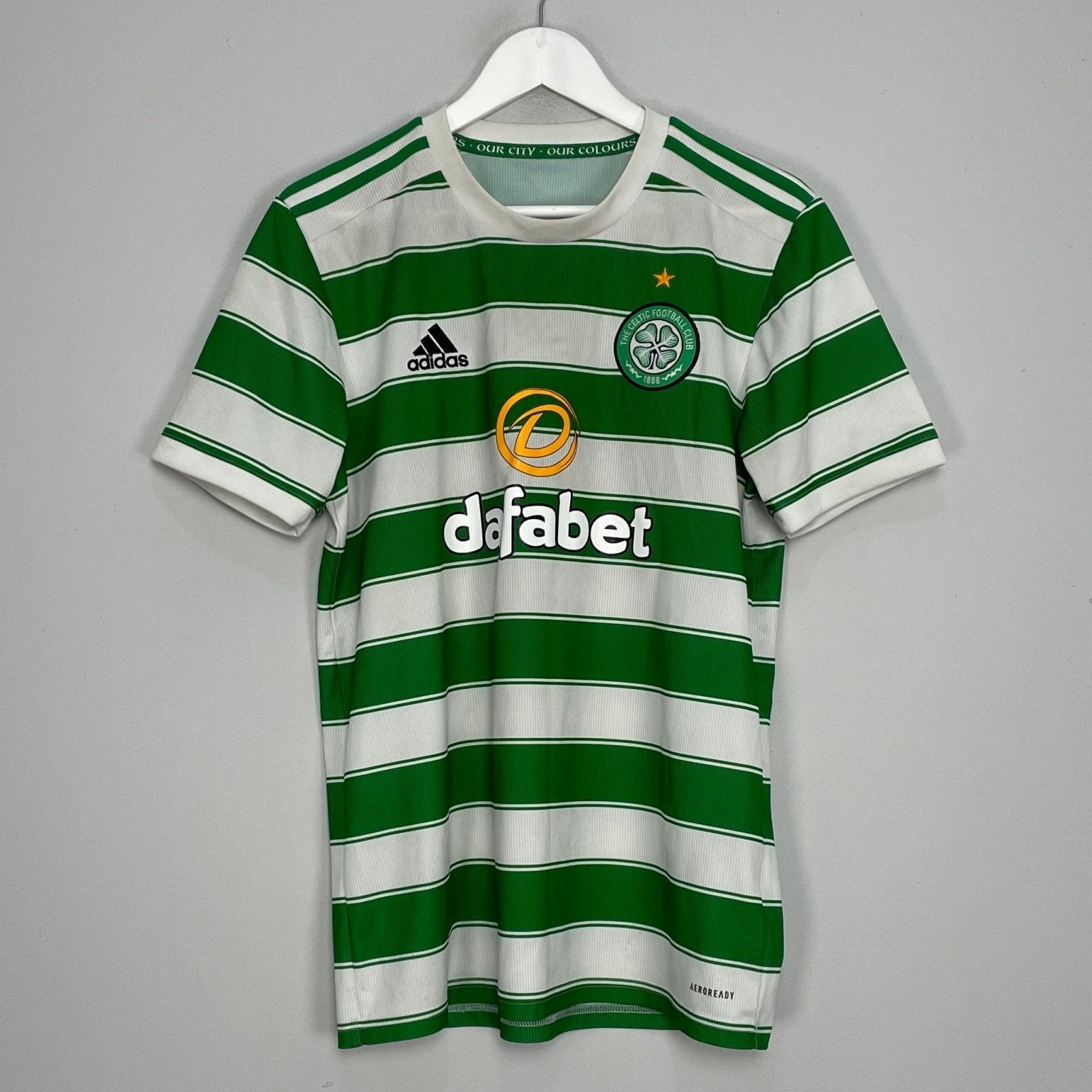 Shop 2021/22 CELTIC HOME SHIRT (M) ADIDAS, classic football shirts, vintage football shirts & retro soccer jerseys at Cult Kits