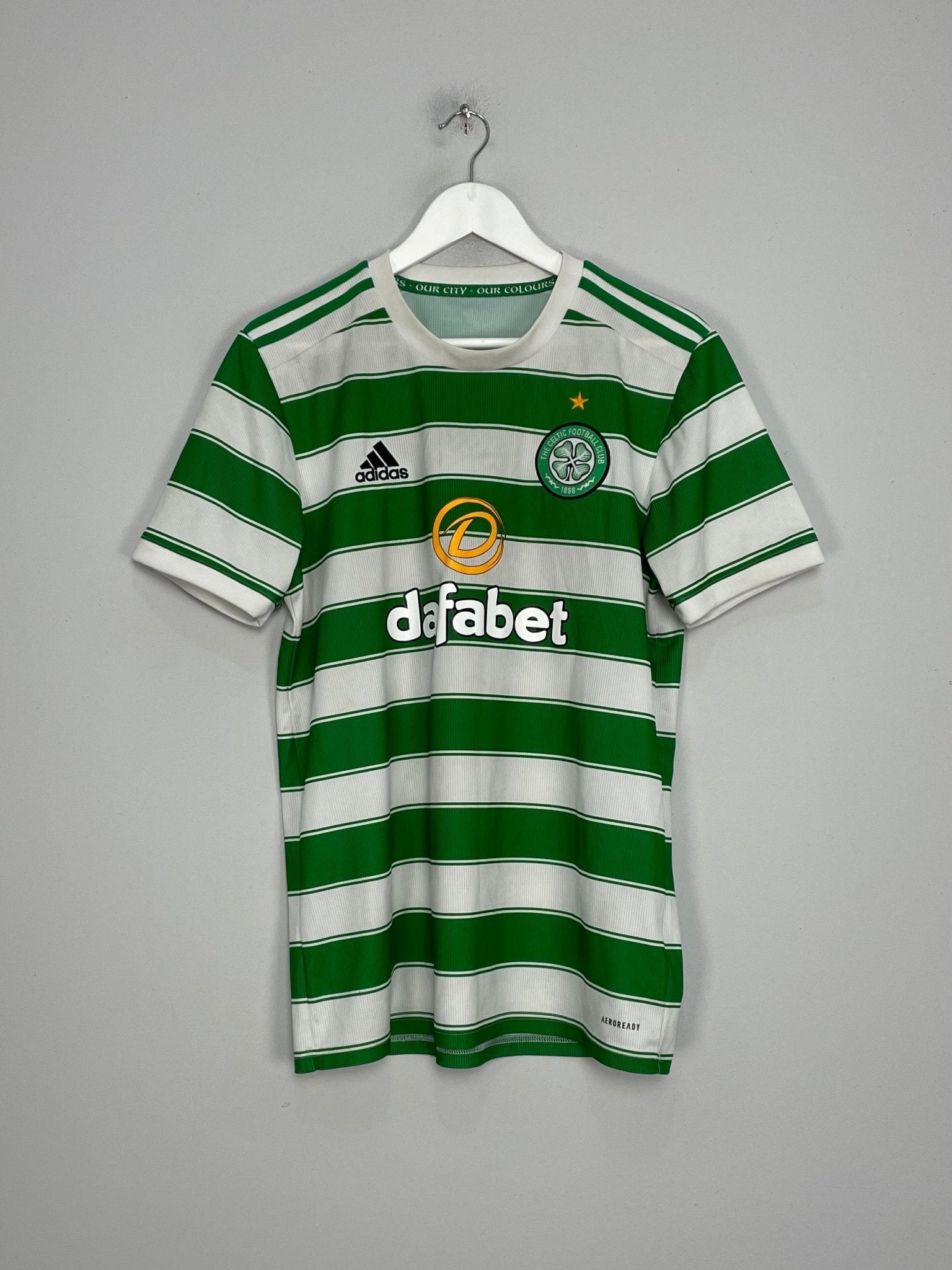 Shop 2021/22 CELTIC HOME SHIRT (M) ADIDAS, classic football shirts, vintage football shirts & retro soccer jerseys at Cult Kits