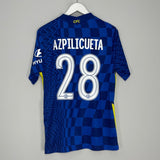 Shop 2021/22 CHELSEA AZPILICUETA #28 HOME SHIRT (M) NIKE, classic football shirts, vintage football shirts & retro soccer jerseys at Cult Kits