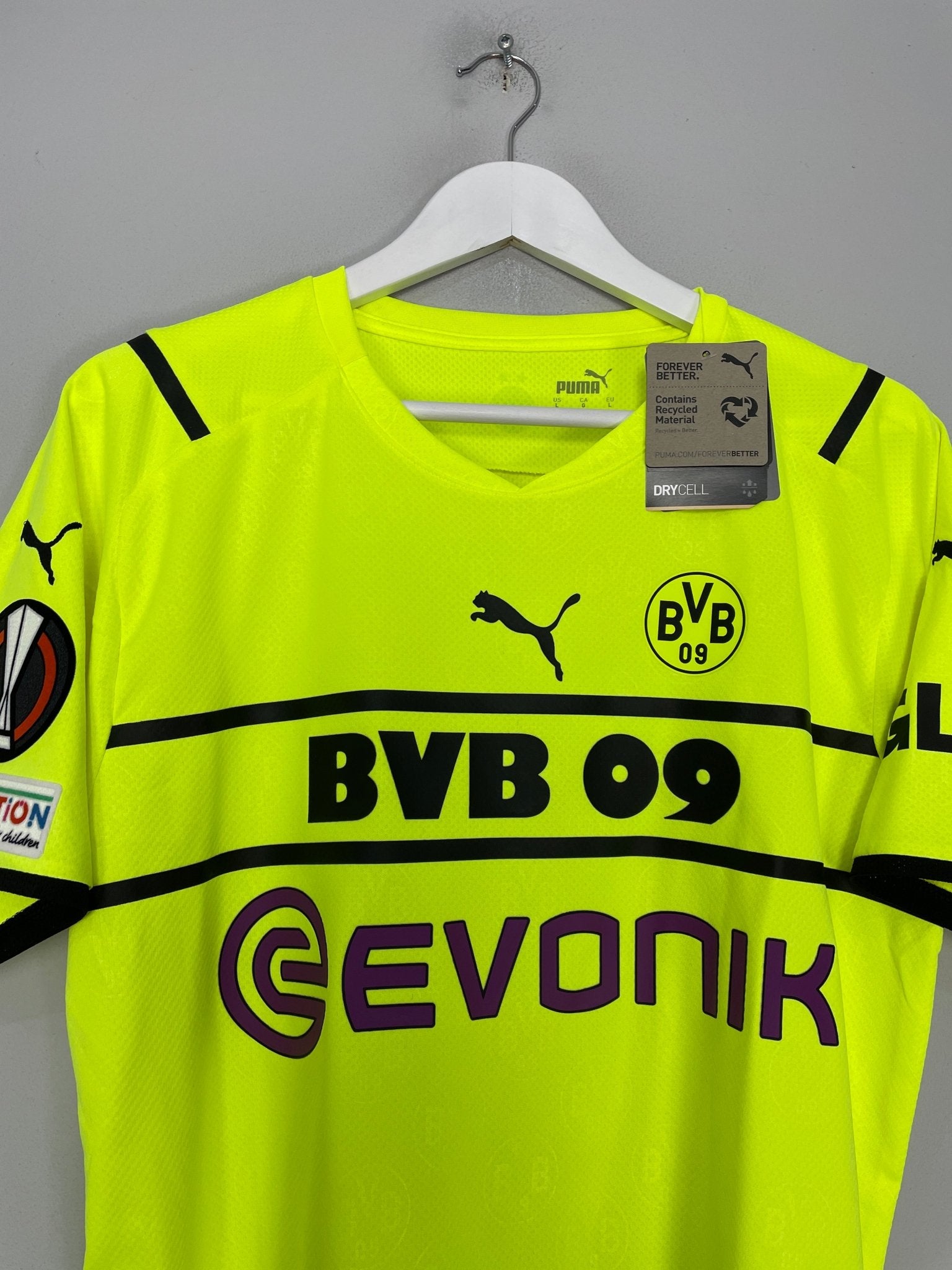 Shop 2021/22 DORTMUND BELLINGHAM #22 *BNWT* E/L HOME SHIRT (L) PUMA, classic football shirts, vintage football shirts & retro soccer jerseys at Cult Kits