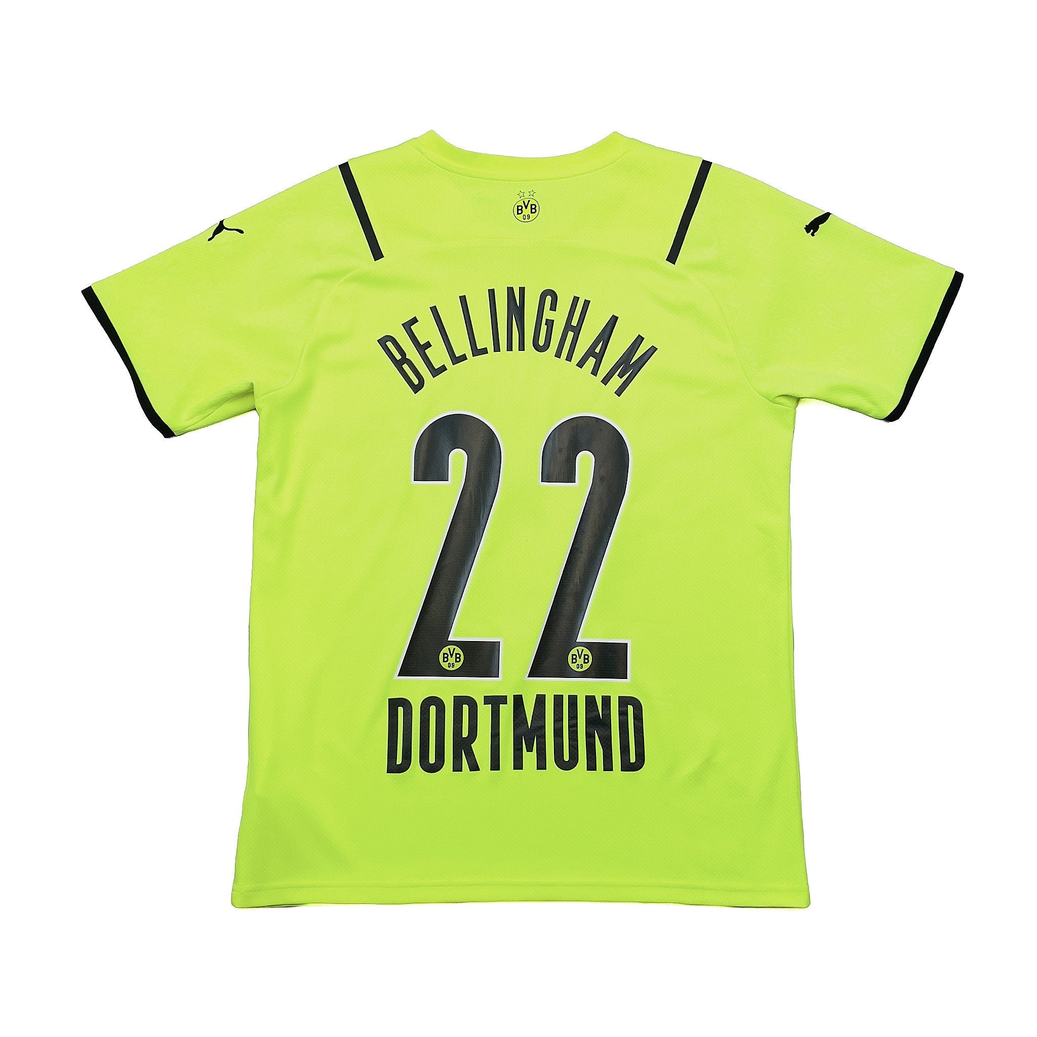 Buy 2021/22 Dortmund Bellingham 22 Home Shirt (M) Puma ~ Free worldwide shipping ~ Authentic Vintage Football Shirts from Cult Kits