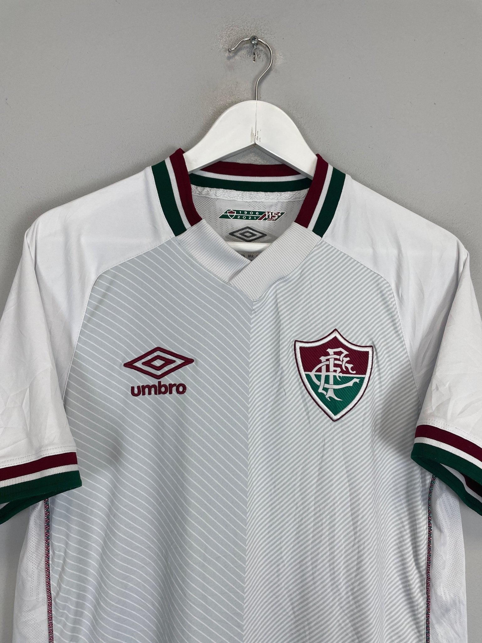 Shop 2021/22 FLUMINENSE AWAY SHIRT (M) UMBRO, classic football shirts, vintage football shirts & retro soccer jerseys at Cult Kits