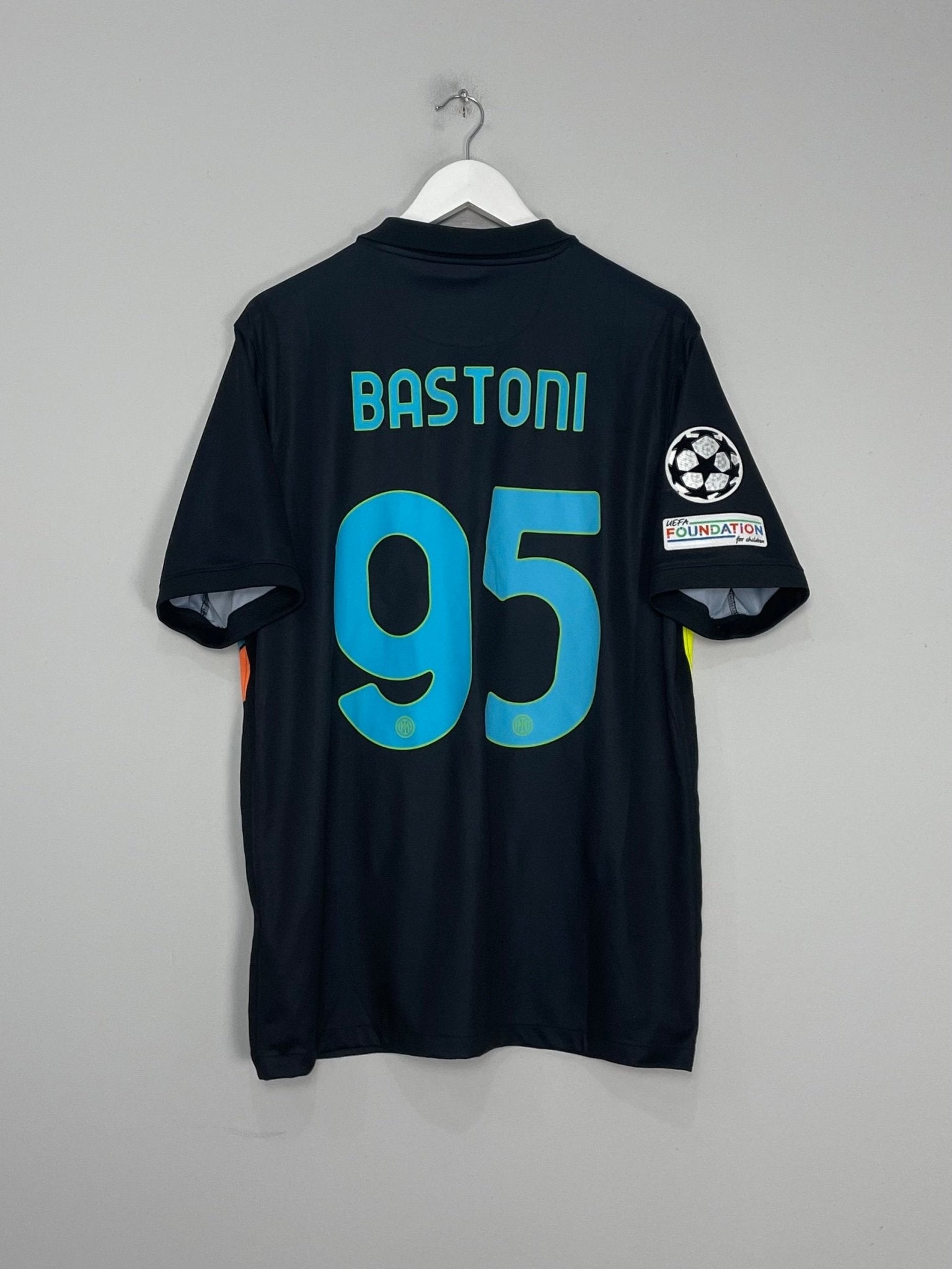 Shop 2021/22 INTER MILAN BASTONI #95 C/L THIRD SHIRT (XL) NIKE, classic football shirts, vintage football shirts & retro soccer jerseys at Cult Kits
