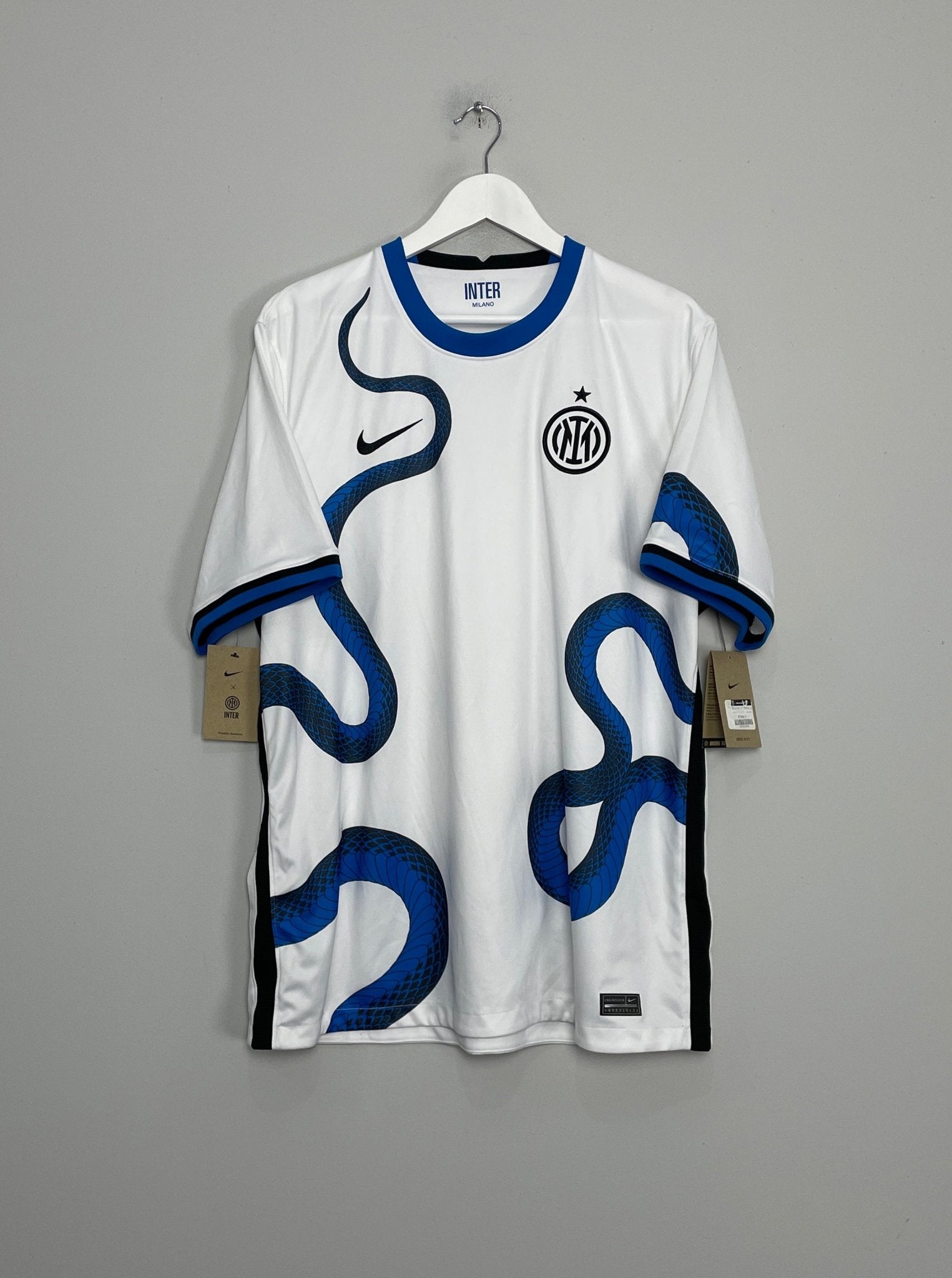 Shop 2021/22 INTER MILAN *BNWT* AWAY SHIRT (XL) NIKE, classic football shirts, vintage football shirts & retro soccer jerseys at Cult Kits