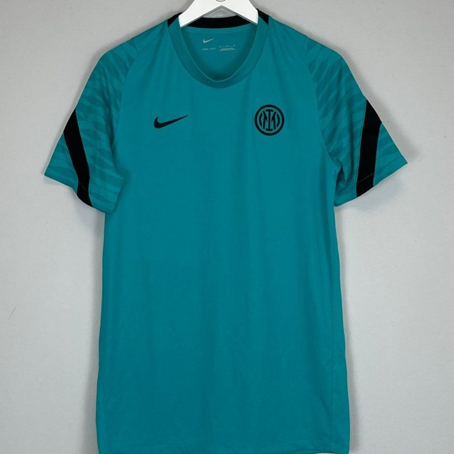 2021/22 INTER MILAN TRAINING SHIRT (M) NIKE - Cult Kits - Medium - Buy Vintage Football Shirts, Authentic Retro Football Shirts For Sale, Classic Football Shirts & Soccer Jersey