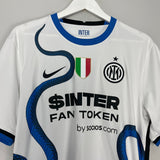 Shop 2021/22 INTER MILAN VIDAL #22 AWAY SHIRT (L) NIKE, classic football shirts, vintage football shirts & retro soccer jerseys at Cult Kits