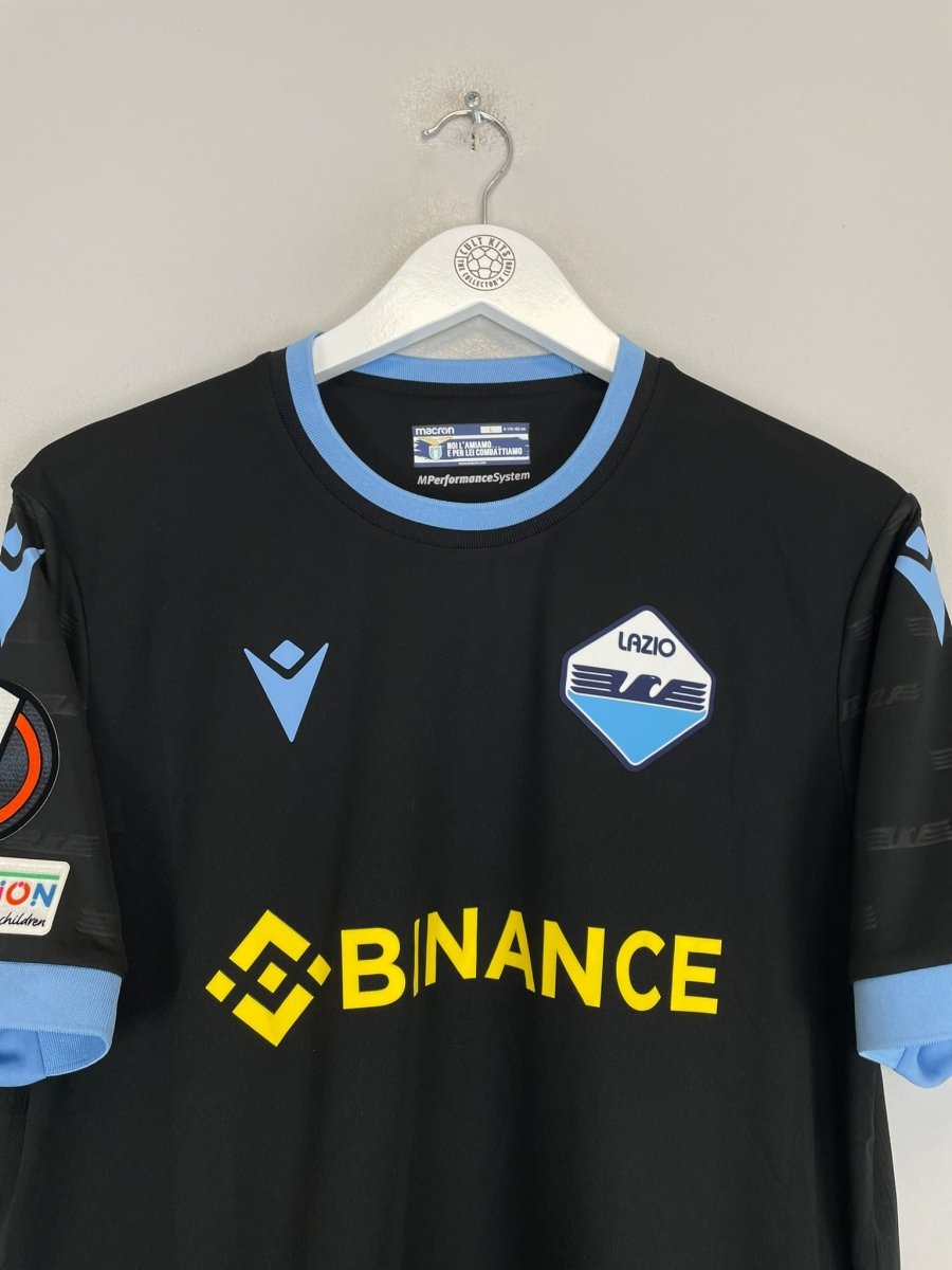 2021/22 LAZIO IMMOBILE 17 E/L *MATCH ISSUE* THIRD SHIRT (L) MACRON - Cult Kits - Large - Buy Vintage Football Shirts, Authentic Retro Football Shirts For Sale, Classic Football Shirts & Soccer Jersey