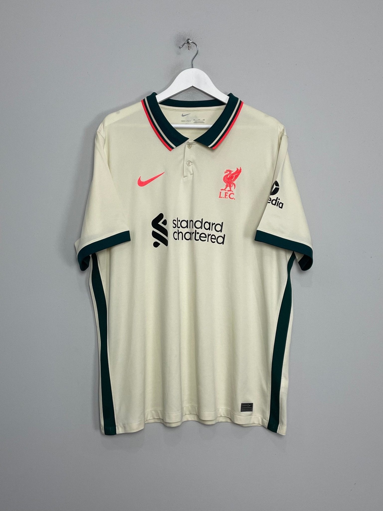Shop 2021/22 LIVERPOOL AWAY SHIRT (XXL) NIKE, classic football shirts, vintage football shirts & retro soccer jerseys at Cult Kits
