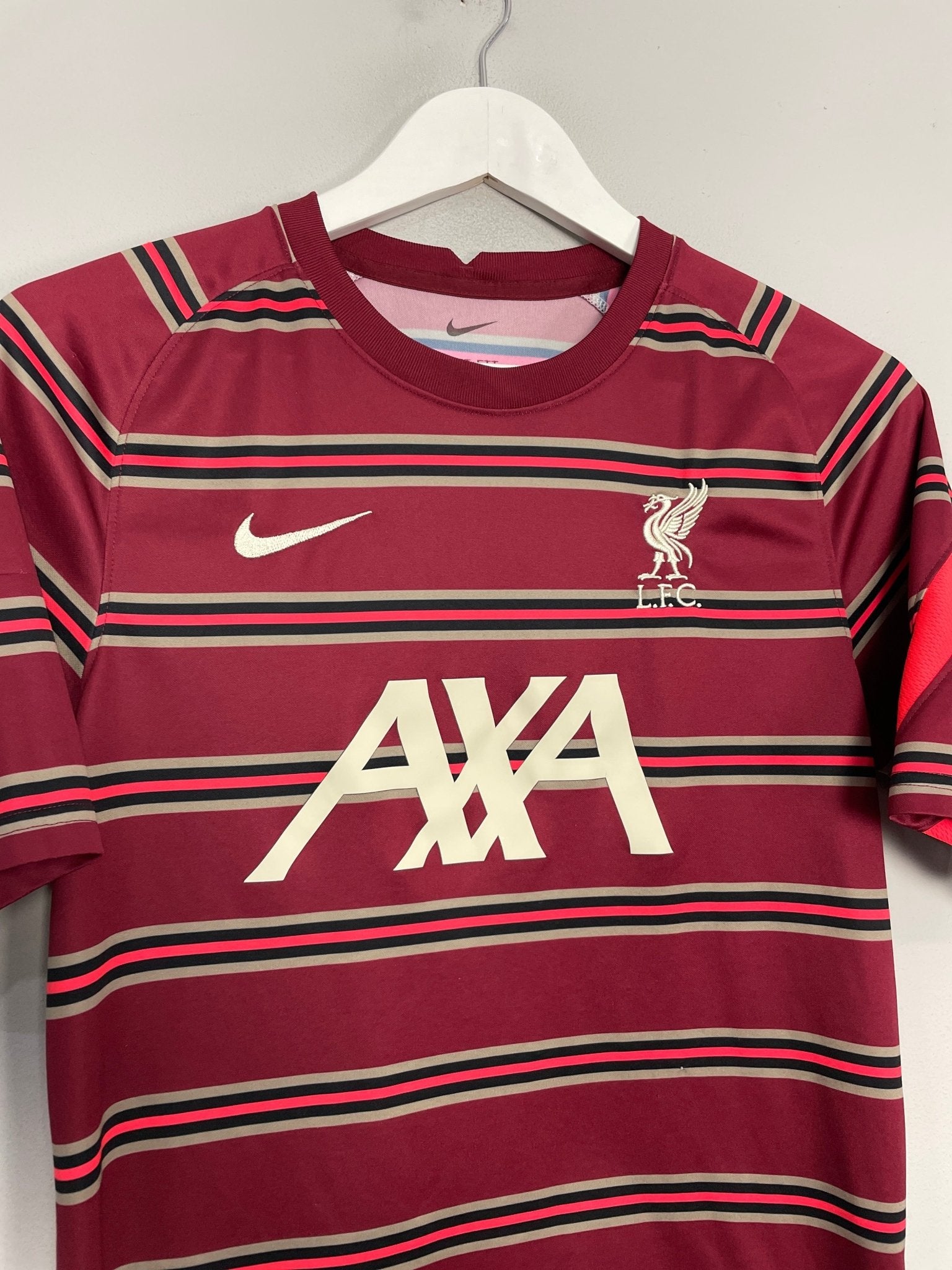 Shop 2021/22 LIVERPOOL PRE-MATCH SHIRT (S) NIKE, classic football shirts, vintage football shirts & retro soccer jerseys at Cult Kits