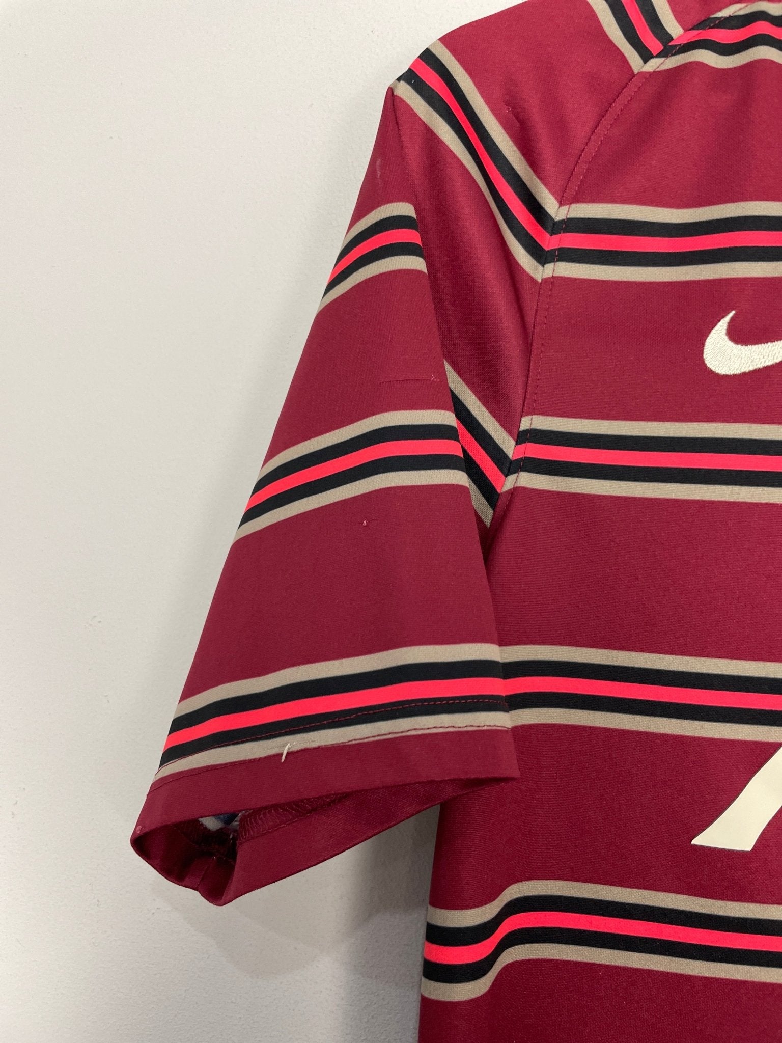 Shop 2021/22 LIVERPOOL PRE-MATCH SHIRT (S) NIKE, classic football shirts, vintage football shirts & retro soccer jerseys at Cult Kits