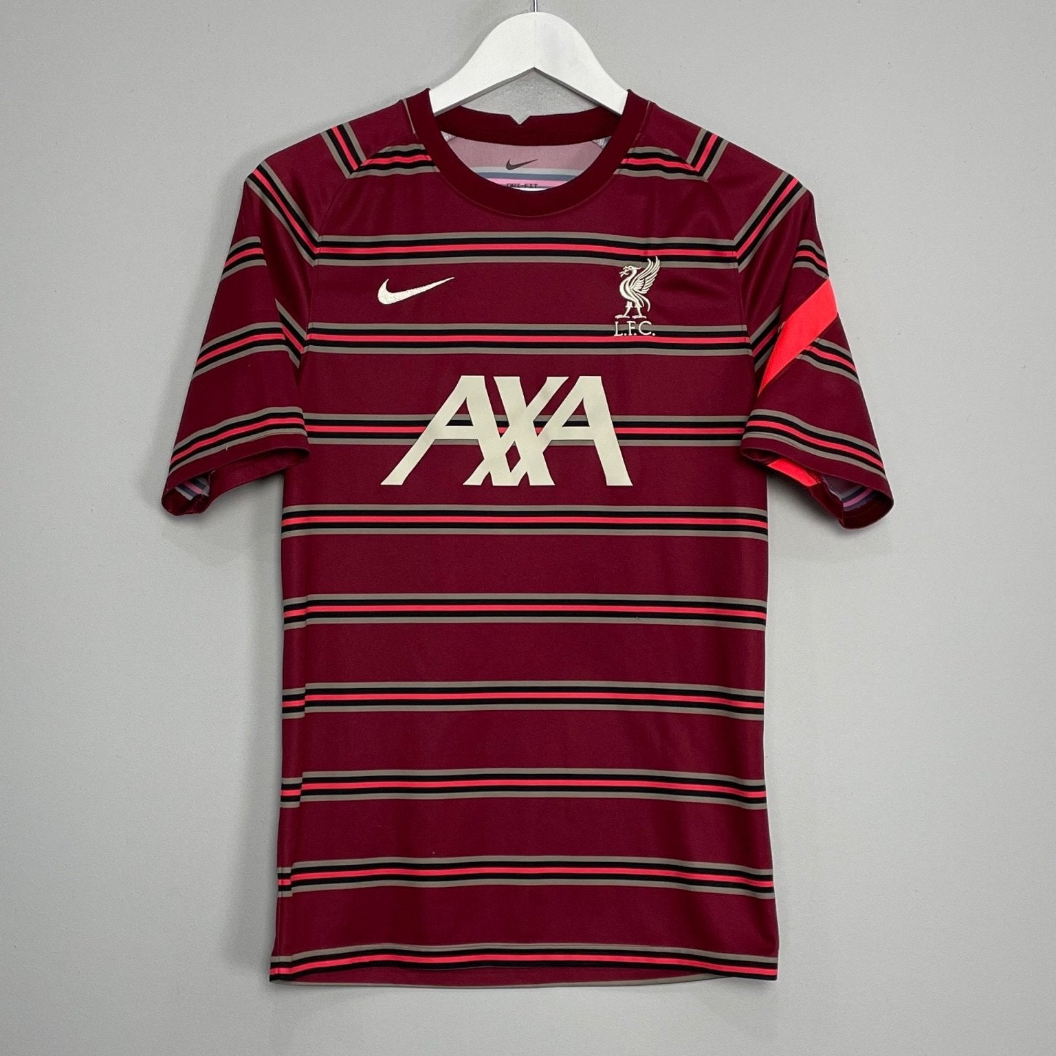Shop 2021/22 LIVERPOOL PRE-MATCH SHIRT (S) NIKE, classic football shirts, vintage football shirts & retro soccer jerseys at Cult Kits