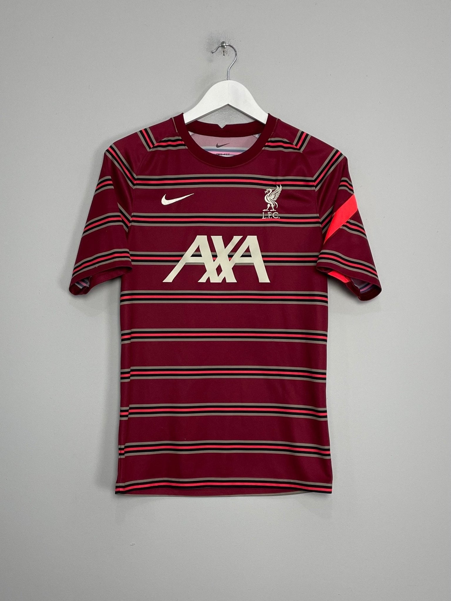 Shop 2021/22 LIVERPOOL PRE-MATCH SHIRT (S) NIKE, classic football shirts, vintage football shirts & retro soccer jerseys at Cult Kits