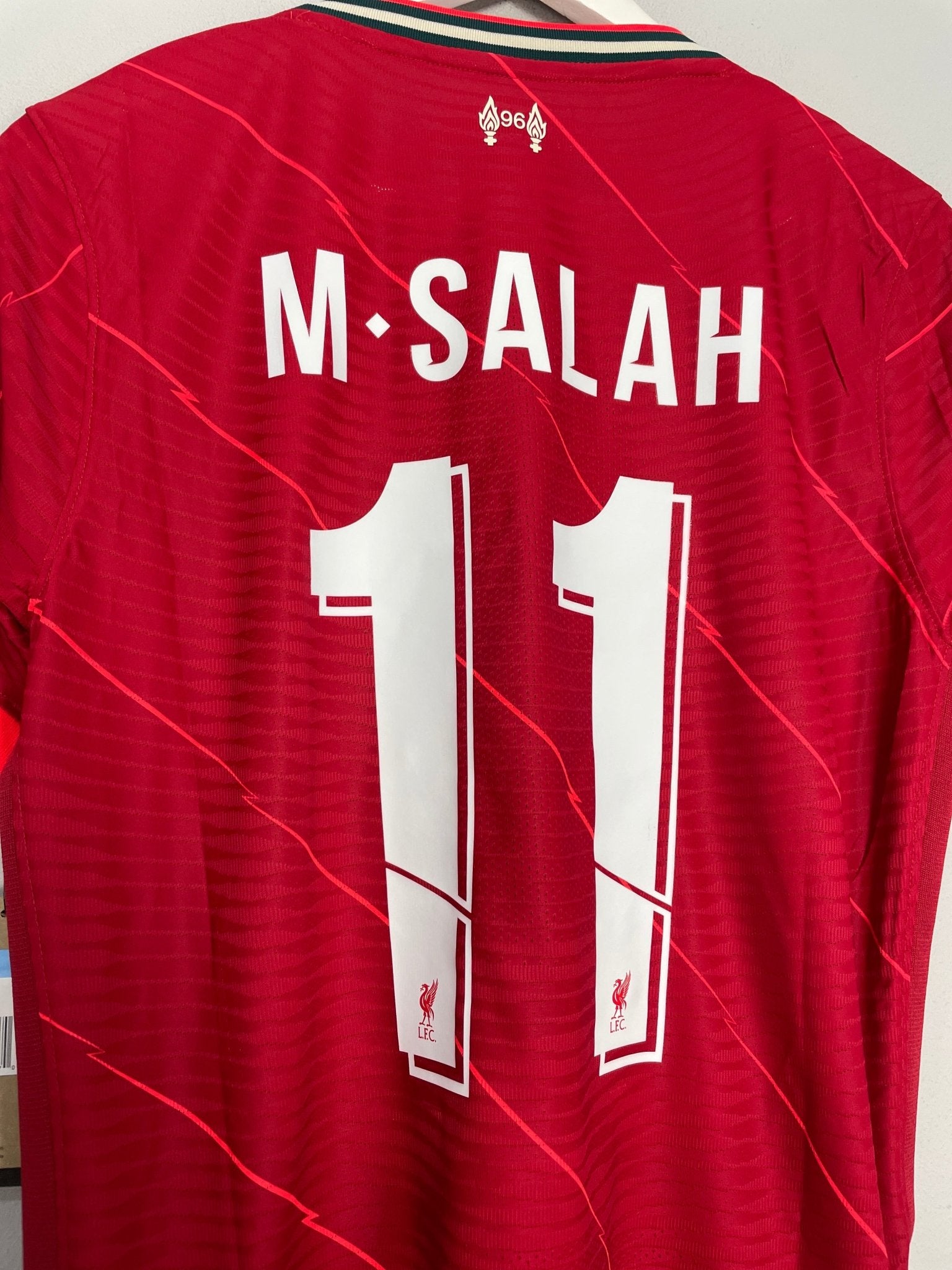 Shop 2021/22 LIVERPOOL SALAH #11 *BNWT* AUTHENTIC HOME SHIRT (M) NIKE, classic football shirts, vintage football shirts & retro soccer jerseys at Cult Kits