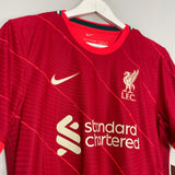 Shop 2021/22 LIVERPOOL SALAH #11 *BNWT* AUTHENTIC HOME SHIRT (M) NIKE, classic football shirts, vintage football shirts & retro soccer jerseys at Cult Kits