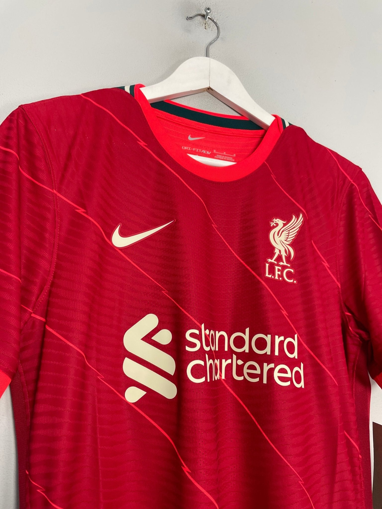 Shop 2021/22 LIVERPOOL SALAH #11 *BNWT* AUTHENTIC HOME SHIRT (M) NIKE, classic football shirts, vintage football shirts & retro soccer jerseys at Cult Kits