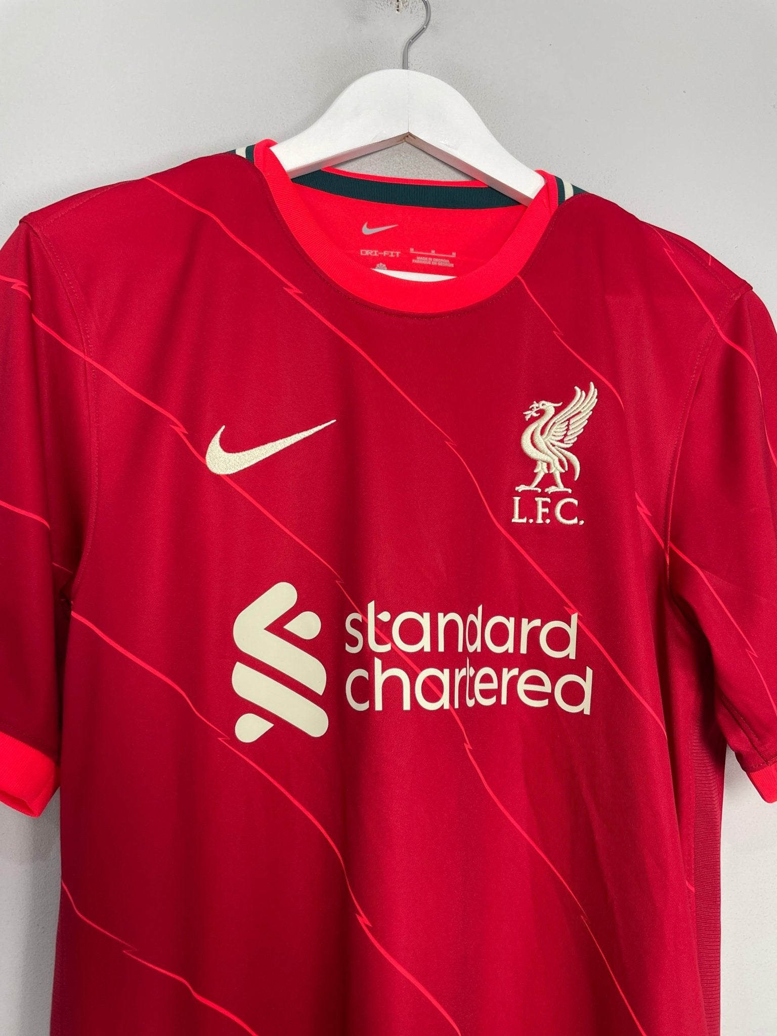 Shop 2021/22 LIVERPOOL SALAH #11 HOME SHIRT (M) NIKE, classic football shirts, vintage football shirts & retro soccer jerseys at Cult Kits