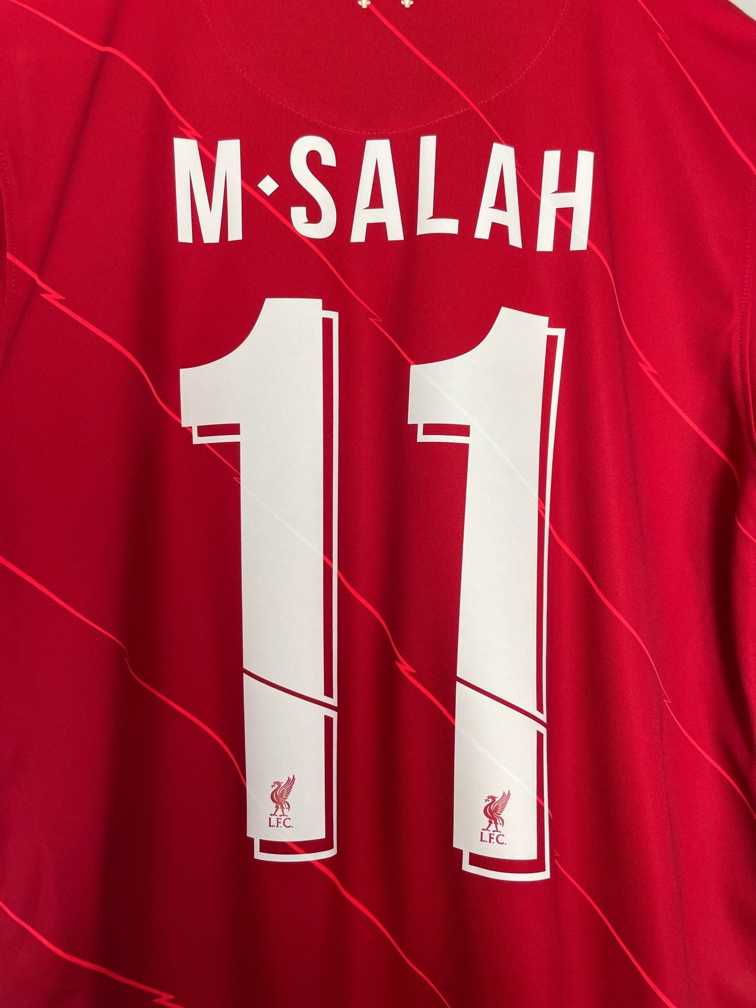 Shop 2021/22 LIVERPOOL SALAH #11 HOME SHIRT (M) NIKE, classic football shirts, vintage football shirts & retro soccer jerseys at Cult Kits