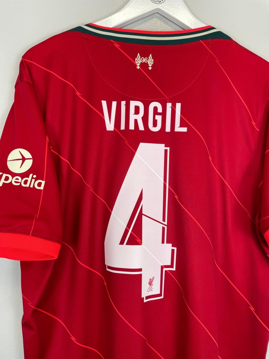 2021/22 LIVERPOOL VIRGIL 4 HOME SHIRT (XL) NIKE - Cult Kits - XL - Buy Vintage Football Shirts, Authentic Retro Football Shirts For Sale, Classic Football Shirts & Soccer Jersey