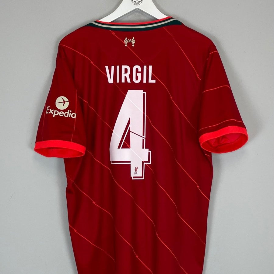 2021/22 LIVERPOOL VIRGIL 4 HOME SHIRT (XL) NIKE - Cult Kits - XL - Buy Vintage Football Shirts, Authentic Retro Football Shirts For Sale, Classic Football Shirts & Soccer Jersey