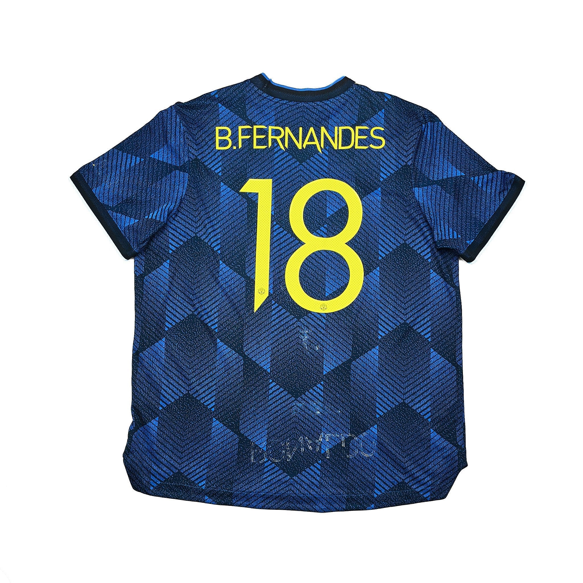Buy 2021/22 Manchester United B.Fernandes 18 *Authentic* Third Shirt (XXL) Adidas ~ Free worldwide shipping ~ Authentic Vintage Football Shirts from Cult Kits