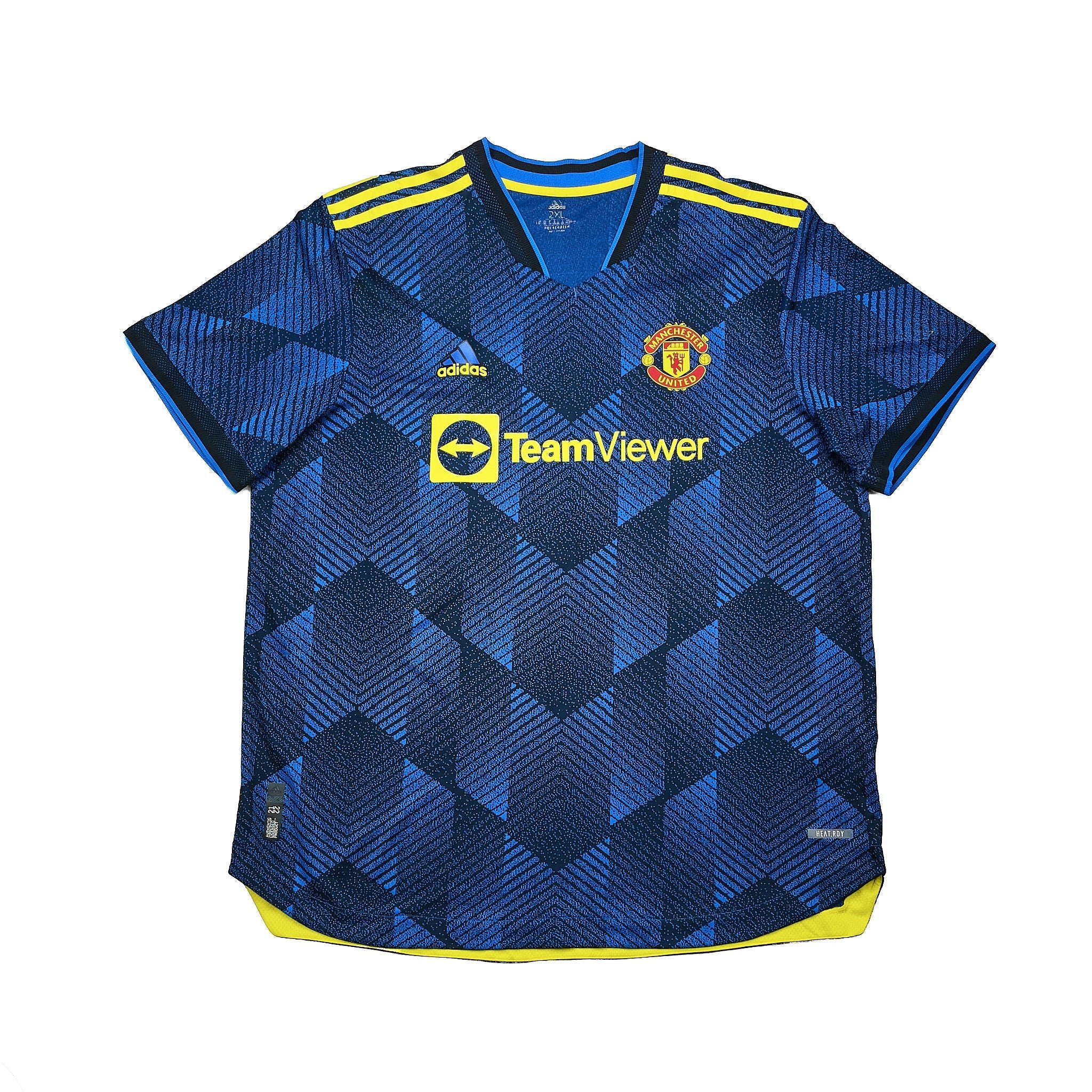 Buy 2021/22 Manchester United B.Fernandes 18 *Authentic* Third Shirt (XXL) Adidas ~ Free worldwide shipping ~ Authentic Vintage Football Shirts from Cult Kits