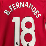 Shop 2021/22 MANCHESTER UNITED B.FERNANDES #18 HOME SHIRT (L.KIDS) ADIDAS, classic football shirts, vintage football shirts & retro soccer jerseys at Cult Kits