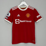 Shop 2021/22 MANCHESTER UNITED B.FERNANDES #18 HOME SHIRT (L.KIDS) ADIDAS, classic football shirts, vintage football shirts & retro soccer jerseys at Cult Kits