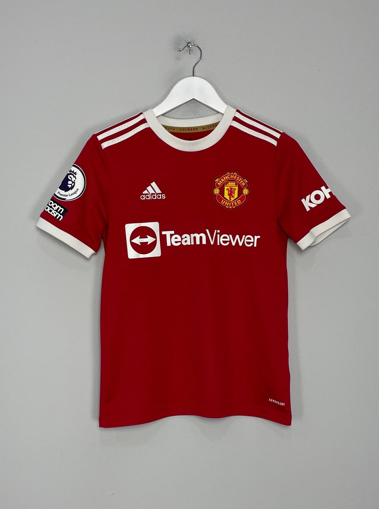 Shop 2021/22 MANCHESTER UNITED B.FERNANDES #18 HOME SHIRT (L.KIDS) ADIDAS, classic football shirts, vintage football shirts & retro soccer jerseys at Cult Kits
