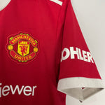 Shop 2021/22 MANCHESTER UNITED HOME SHIRT (L) ADIDAS, classic football shirts, vintage football shirts & retro soccer jerseys at Cult Kits