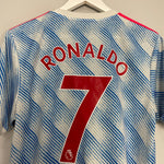 Shop 2021/22 MANCHESTER UNITED RONALDO #7 AWAY SHIRT (M) ADIDAS, classic football shirts, vintage football shirts & retro soccer jerseys at Cult Kits