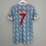 Shop 2021/22 MANCHESTER UNITED RONALDO #7 AWAY SHIRT (M) ADIDAS, classic football shirts, vintage football shirts & retro soccer jerseys at Cult Kits