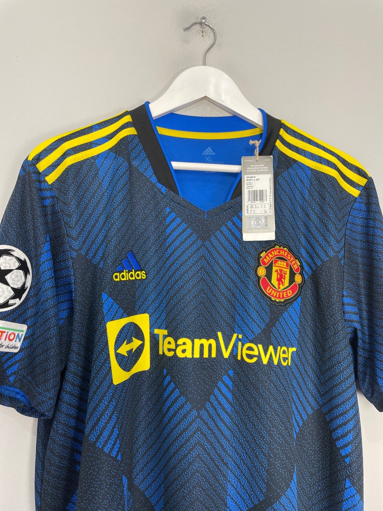 Shop 2021/22 MANCHESTER UNITED RONALDO #7 *BNWT* C/L AWAY SHIRT (XL) ADIDAS, classic football shirts, vintage football shirts & retro soccer jerseys at Cult Kits