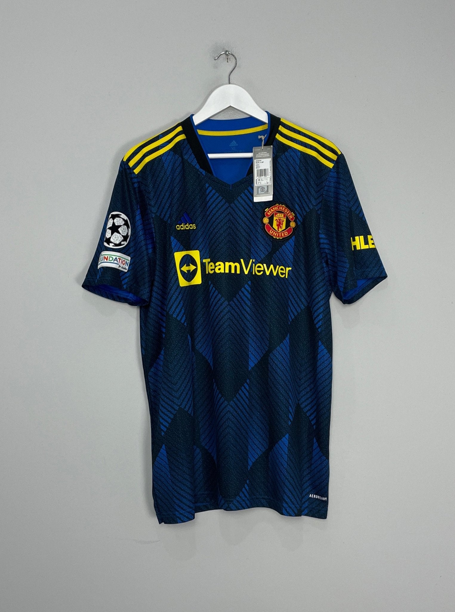 Shop 2021/22 MANCHESTER UNITED RONALDO #7 *BNWT* C/L AWAY SHIRT (XL) ADIDAS, classic football shirts, vintage football shirts & retro soccer jerseys at Cult Kits