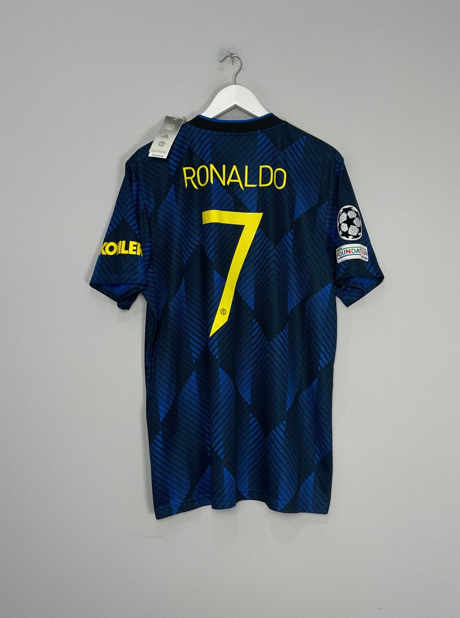 Shop 2021/22 MANCHESTER UNITED RONALDO #7 *BNWT* C/L AWAY SHIRT (XL) ADIDAS, classic football shirts, vintage football shirts & retro soccer jerseys at Cult Kits
