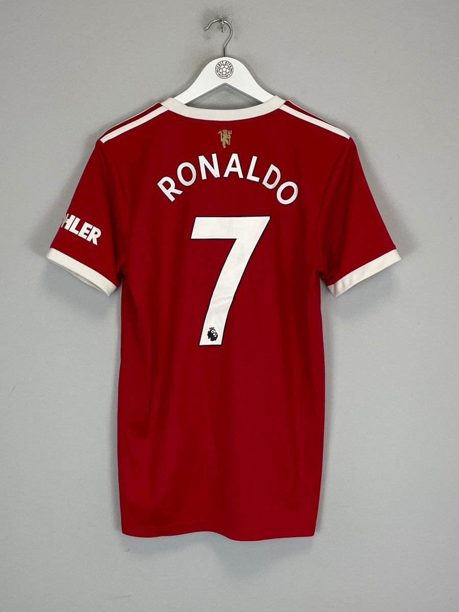 2021/22 MANCHESTER UNITED RONALDO 7 HOME SHIRT (M) ADIDAS - Cult Kits - Medium - Buy Vintage Football Shirts, Authentic Retro Football Shirts For Sale, Classic Football Shirts & Soccer Jersey