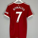 2021/22 MANCHESTER UNITED RONALDO 7 HOME SHIRT (M) ADIDAS - Cult Kits - Medium - Buy Vintage Football Shirts, Authentic Retro Football Shirts For Sale, Classic Football Shirts & Soccer Jersey