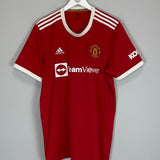 2021/22 MANCHESTER UNITED RONALDO 7 HOME SHIRT (XL) ADIDAS - Cult Kits - XL - Buy Vintage Football Shirts, Authentic Retro Football Shirts For Sale, Classic Football Shirts & Soccer Jersey