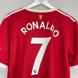 2021/22 MANCHESTER UNITED RONALDO 7 HOME SHIRT (XL) ADIDAS - Cult Kits - XL - Buy Vintage Football Shirts, Authentic Retro Football Shirts For Sale, Classic Football Shirts & Soccer Jersey