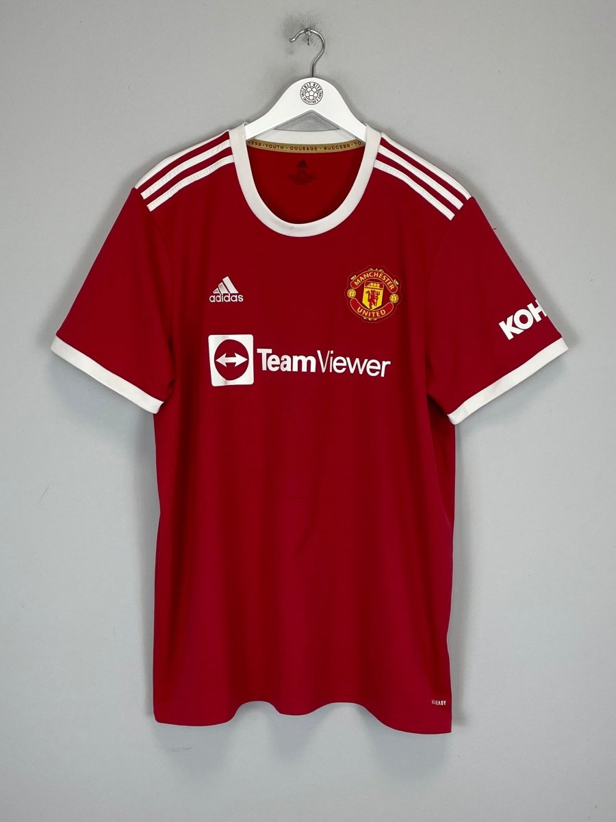 2021/22 MANCHESTER UNITED RONALDO 7 HOME SHIRT (XXL) ADIDAS - Cult Kits - XXL - Buy Vintage Football Shirts, Authentic Retro Football Shirts For Sale, Classic Football Shirts & Soccer Jersey