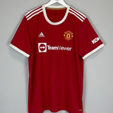 2021/22 MANCHESTER UNITED RONALDO 7 HOME SHIRT (XXL) ADIDAS - Cult Kits - XXL - Buy Vintage Football Shirts, Authentic Retro Football Shirts For Sale, Classic Football Shirts & Soccer Jersey