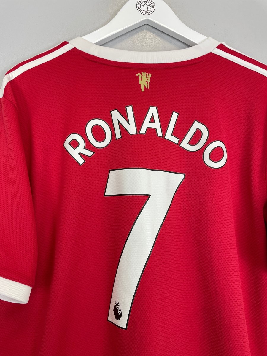 2021/22 MANCHESTER UNITED RONALDO 7 HOME SHIRT (XXL) ADIDAS - Cult Kits - XXL - Buy Vintage Football Shirts, Authentic Retro Football Shirts For Sale, Classic Football Shirts & Soccer Jersey