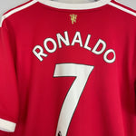 2021/22 MANCHESTER UNITED RONALDO 7 HOME SHIRT (XXL) ADIDAS - Cult Kits - XXL - Buy Vintage Football Shirts, Authentic Retro Football Shirts For Sale, Classic Football Shirts & Soccer Jersey