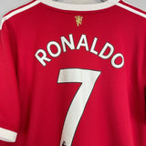 2021/22 MANCHESTER UNITED RONALDO 7 HOME SHIRT (XXL) ADIDAS - Cult Kits - XXL - Buy Vintage Football Shirts, Authentic Retro Football Shirts For Sale, Classic Football Shirts & Soccer Jersey