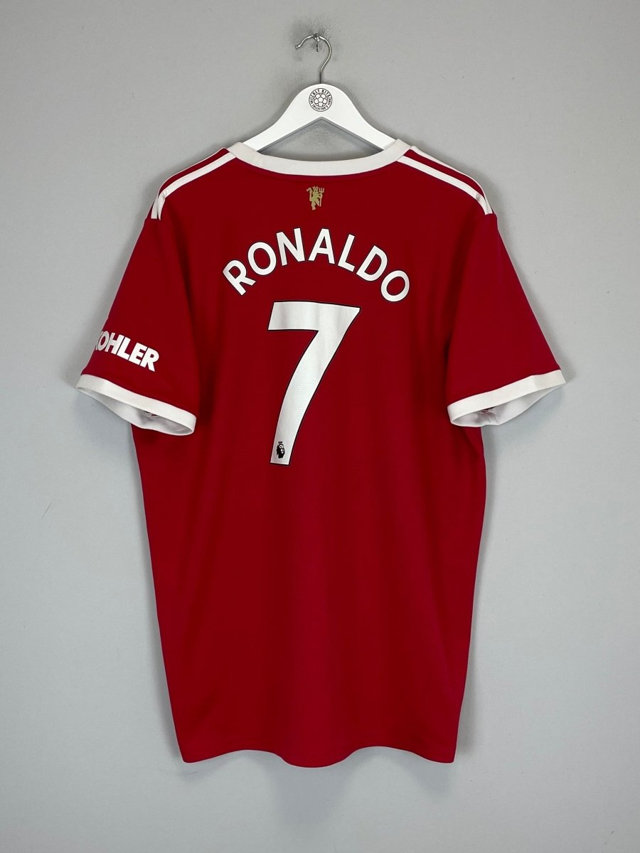 2021/22 MANCHESTER UNITED RONALDO 7 HOME SHIRT (XXL) ADIDAS - Cult Kits - XXL - Buy Vintage Football Shirts, Authentic Retro Football Shirts For Sale, Classic Football Shirts & Soccer Jersey