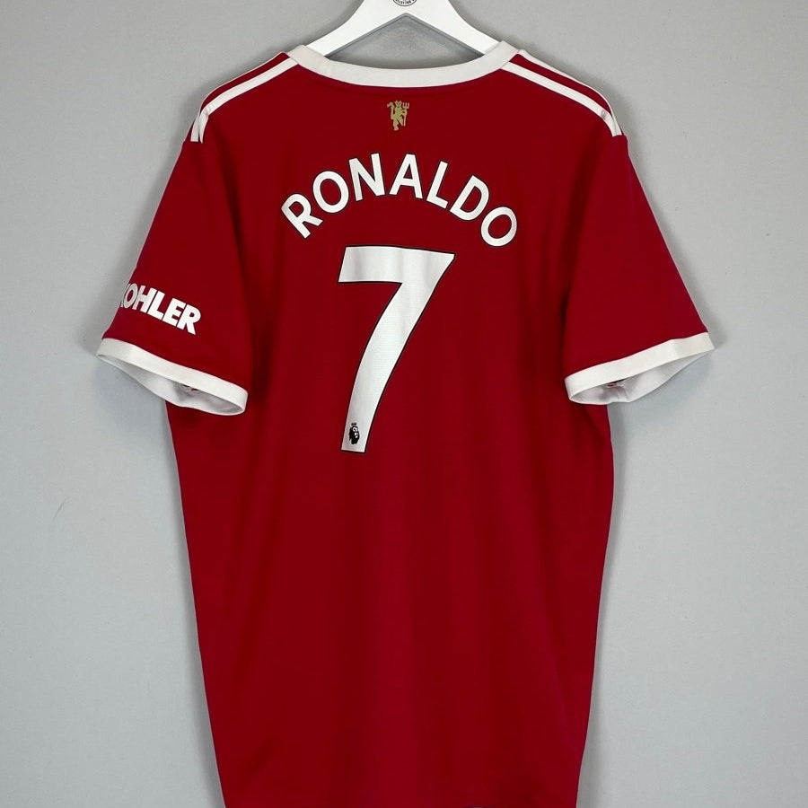 2021/22 MANCHESTER UNITED RONALDO 7 HOME SHIRT (XXL) ADIDAS - Cult Kits - XXL - Buy Vintage Football Shirts, Authentic Retro Football Shirts For Sale, Classic Football Shirts & Soccer Jersey