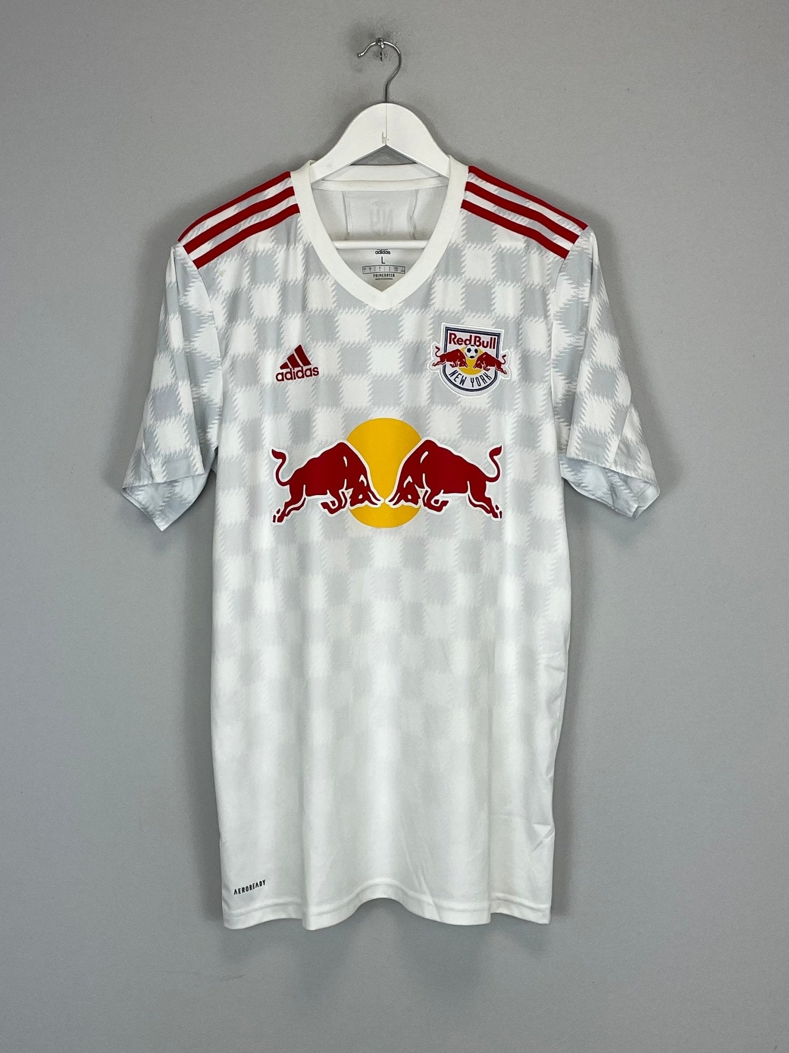 Shop 2021/22 NEW YORK RED BULLS HOME SHIRT (L) ADIDAS, classic football shirts, vintage football shirts & retro soccer jerseys at Cult Kits