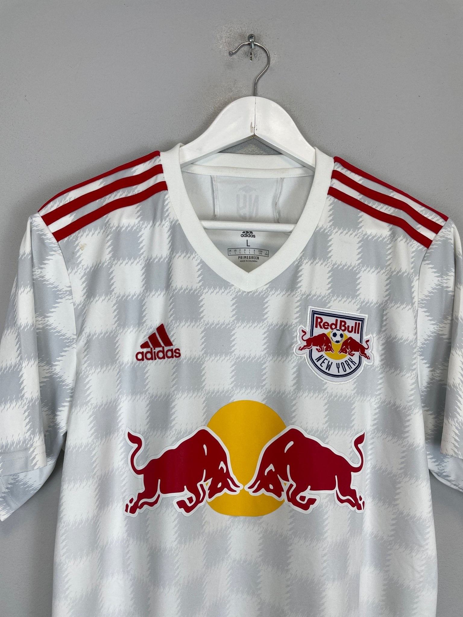 Shop 2021/22 NEW YORK RED BULLS HOME SHIRT (L) ADIDAS, classic football shirts, vintage football shirts & retro soccer jerseys at Cult Kits