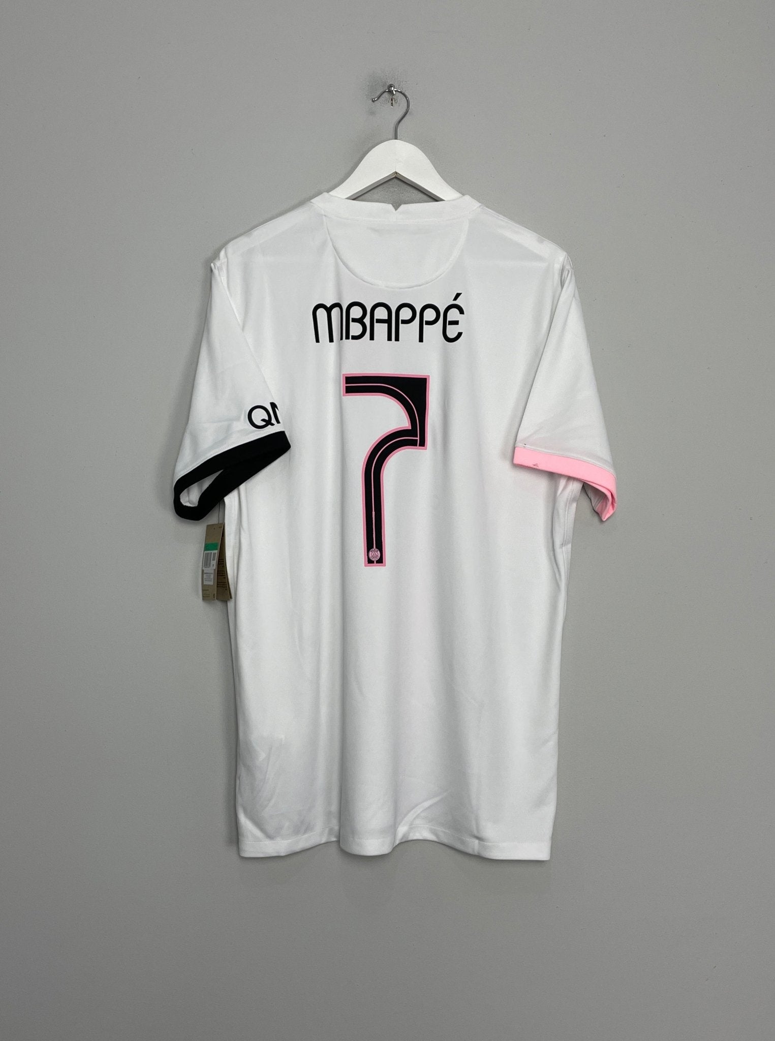 Shop 2021/22 PSG MBAPPE #7 *BNWT* AWAY SHIRT (XL) NIKE, classic football shirts, vintage football shirts & retro soccer jerseys at Cult Kits